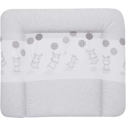 Alvi Cambiador Lámina De Plástico Suave Hipopótamo Plateado 75 X 85 Cm