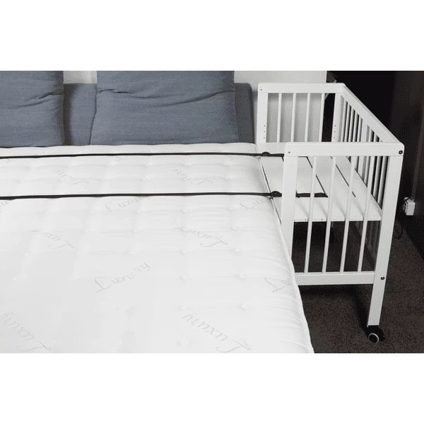 Alvi® Conjunto Completo De Cuna Colecho Para Cama Boxspring Blanco 608-9 Estrellas Gris - Imagen 3