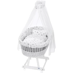 Alvi® Moisés Birthe Blanco 777-9 Estrella Plateada