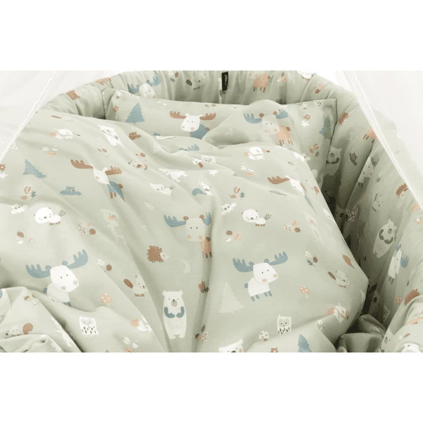 Alvi ® Moisés Completo Birthe White Baby Forest - Imagen 4