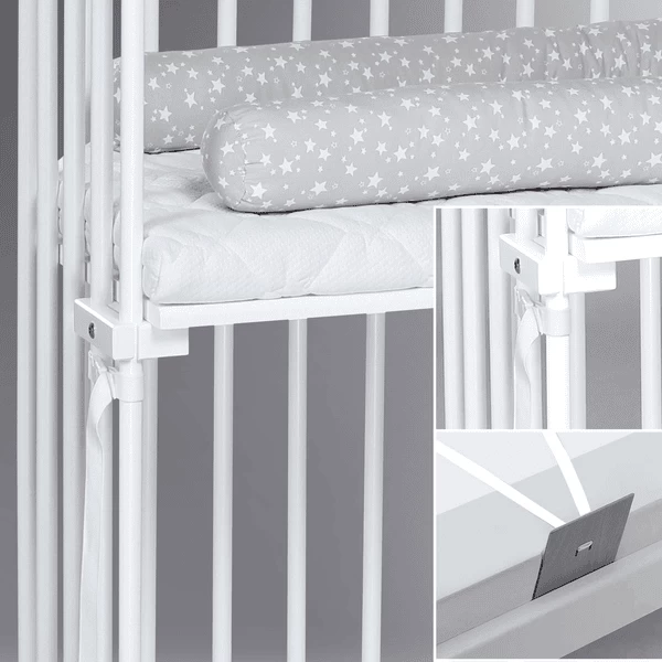 Babybay Boxspring Cama Supletoria Blanco Con Colchón Class Ic Cotton Soft - Imagen 4