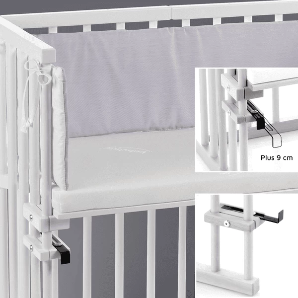 Babybay Capazo Midi Blanco Con Colchón Calssic Cotton Soft - Imagen 4