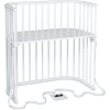 Babybay Cuna Colecho Boxspring Haya Maciza Blanca Barnizada