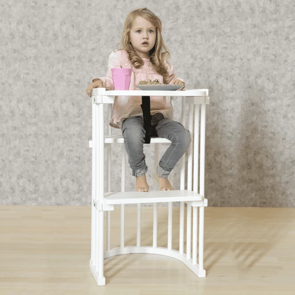 Babybay ® Kit De Conversión De Trona De Mesa Adecuado Para El Modelo Original , Maxi, Comfort Y Comfort Plus, Pintado En Marrón Oscuro - Imagen 2