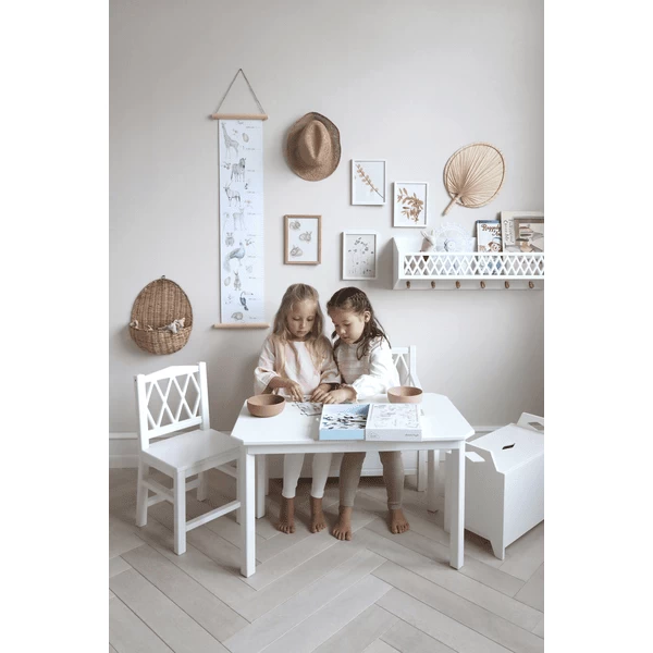 Cam Cam Copenhagen Mesa Infantil Harlequin Blanca - Imagen 5