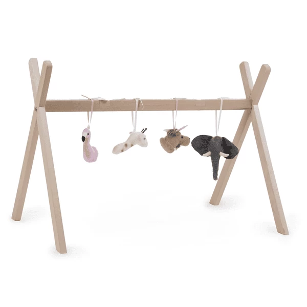Childhome CHILD HOME Soporte Tipi Para Moisés + Gimnasio Para Bebés Natural - Imagen 4