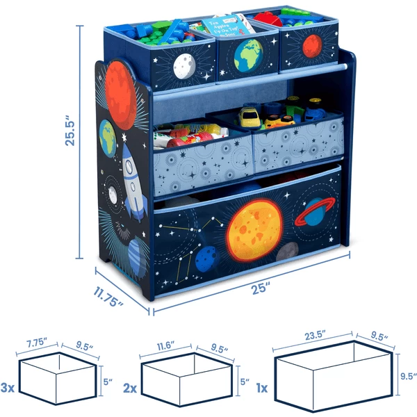 Delta Children Delta Child Ren Space Adventure S Toy Organizer - Imagen 3