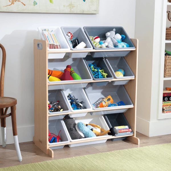 KidKraft® Sistema De Almacenamiento Gris 12 Cajas - Imagen 3