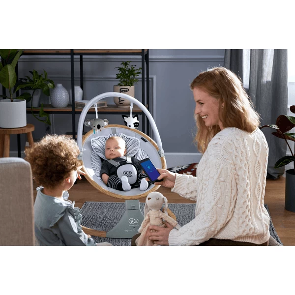 Kinderkraft Hamaca Infantil LUMI Madera - Imagen 2