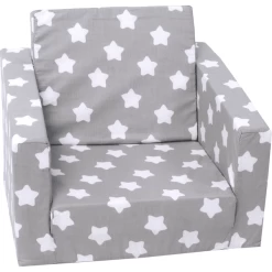 Knorr® Toys Sillón Infantil Grey White Stars