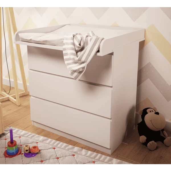 Polini Cambiador Infantil Para IKEA Malm Hemnes Y Nordli Blanco - Imagen 5