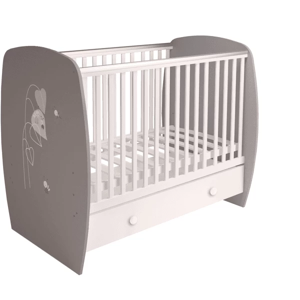 Polini Kids Cuna French 710 Amis Gris-blanco - Imagen 3