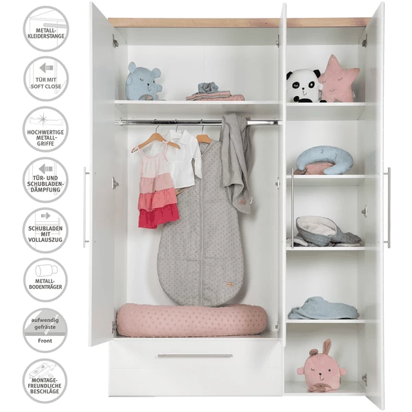 Roba Armario Nele 3 Puertas Blanco - Imagen 3