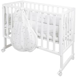 Roba Cuna Moisés Safe Asleep® 3 En 1 Estrellitas Blanco