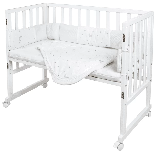 Roba Cuna Moisés Safe Asleep® 3 En 1 Estrellitas Blanco - Imagen 4