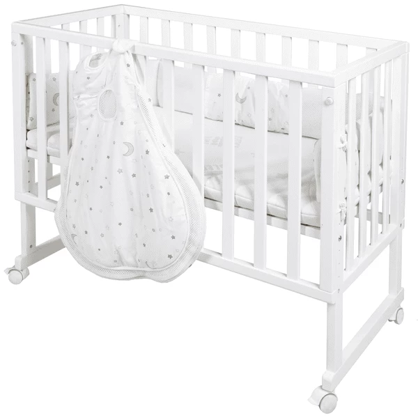 Roba Cuna Moisés Safe Asleep® 3 En 1 Estrellitas Blanco