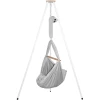 SCHMUSEWOLKE Cuna Colgante Baby Bio Gris Con Tipi Blanco