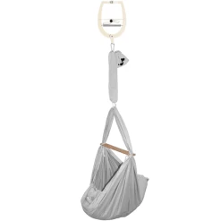 SCHMUSEWOLKE Cuna Colgante Con Gancho Para La Puerta Bio Grey