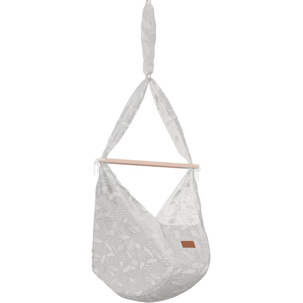 SCHMUSEWOLKE Cuna Colgante Dreamcatcher Warmgrey Con Abrazadera De Puerta Beige - Imagen 3