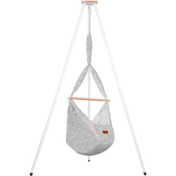 SCHMUSEWOLKE Cuna Colgante Dreamcatcher Warmgrey Con Tipi Blanco